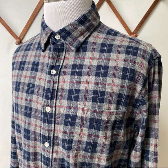 J Crew Flannel Plaid Slim Fit Button Up Shirt - Picture 11 of 14